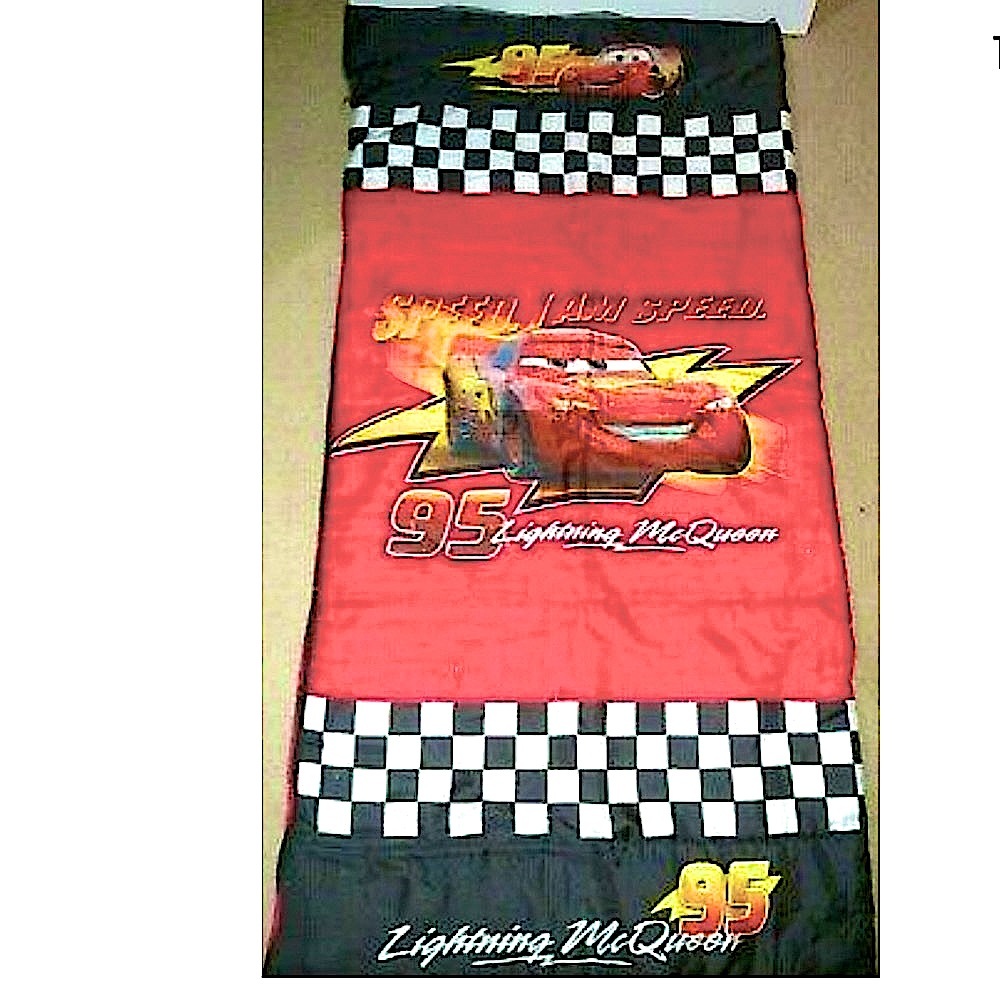 Sleeping bag ‘CARS’ Disney Pixar lightning McQueen 95 ‘I am speed’ full zipper❤️